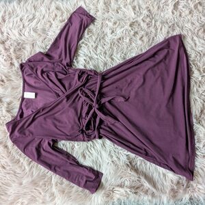 Purple Wrap Dress Very Soft